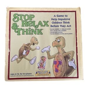 Stop Relax & Think Board Game for Kids & Therapy